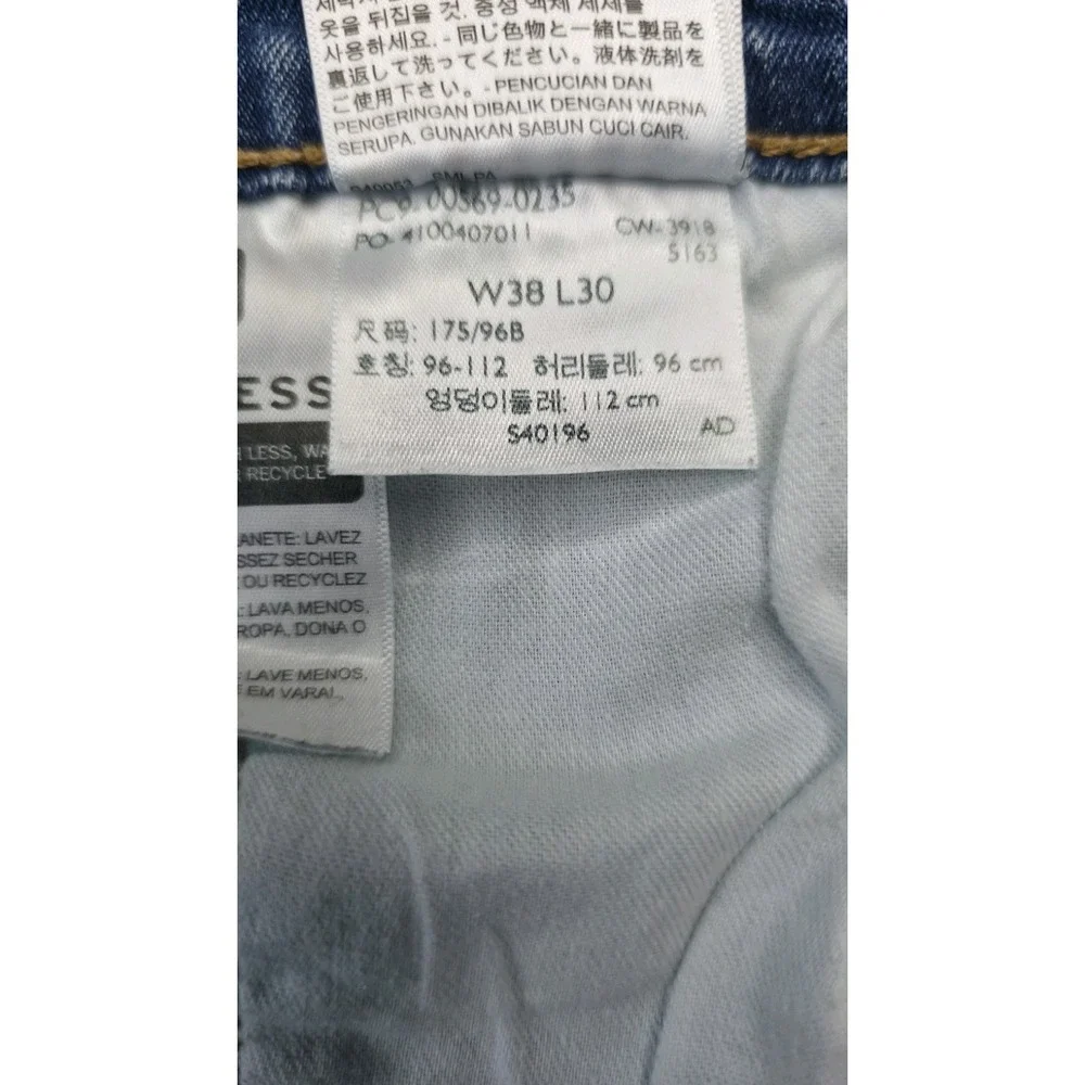 Levi's 550 Relaxed Fit Jeans Men W38 L30 Light Wash Blue Denim 5-Pocket Tapered